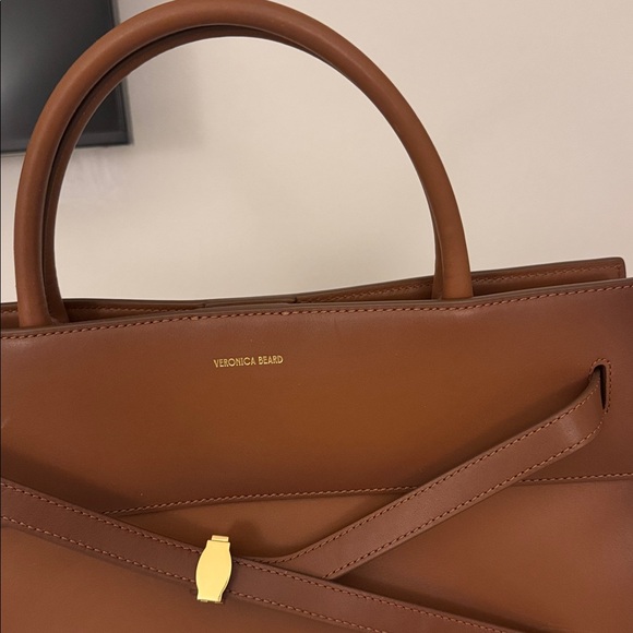Veronica Beard Tan Leather Satchel - Picture 2 of 9